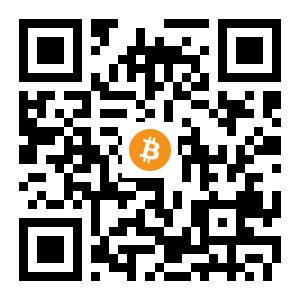 bitcoin:1NbvBnKu1pqRmRyjMXiaKHxRnHpf6jApDR black Bitcoin QR code