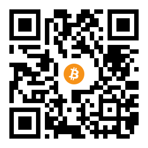 bitcoin:1NcUz69HuDmJZJz9iWKdfPwaW2tebjEdUB black Bitcoin QR code