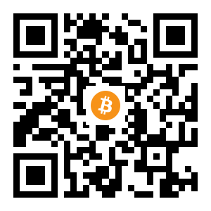 bitcoin:1Nd1bkGBnLSf2f1p2TyiYBqTxomFFkiJg4 black Bitcoin QR code