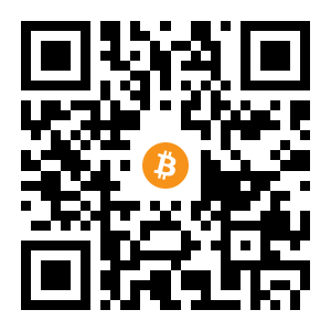bitcoin:1NdfLRXuLkNV6iMp5trPVJCxNUaJ4odURE black Bitcoin QR code
