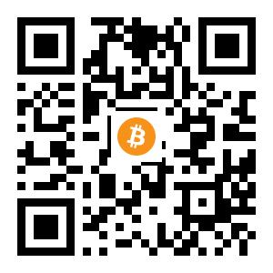 bitcoin:1NfEU4CxBX8yj3gLDVffdHxLXhSCZ9fZDr black Bitcoin QR code