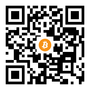 bitcoin:1NfFjW1muw6edJ5npxDxTWKb2tekHVRyRi black Bitcoin QR code