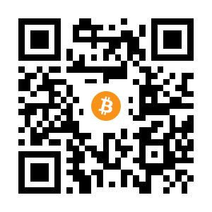 bitcoin:1NhDfV61d6gC2EZDDWfvTAneLvNuRZz8MX black Bitcoin QR code