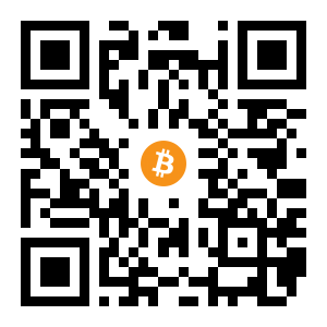bitcoin:1NhgVG8XuFo33tUiRLxASzoZjtZsRyKFPe black Bitcoin QR code
