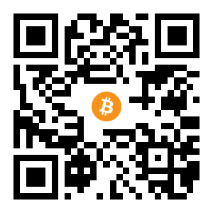 bitcoin:1NiKmjx3WtnybvKR2zAviaLYbvNzHG5jDp black Bitcoin QR code