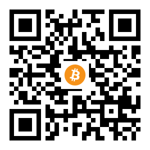 bitcoin:1NiTBp5MmGb7AajhQBtJenJuLf7eNMQMjE black Bitcoin QR code