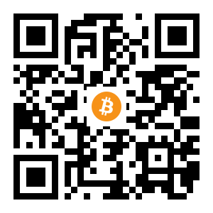 bitcoin:1NkVeiLCZT6YqNgXREdP8Tktz3FMSHcUew black Bitcoin QR code