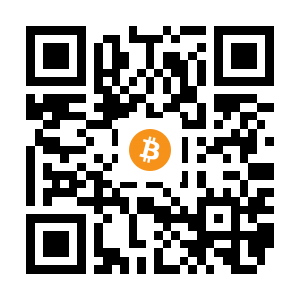 bitcoin:1NnKwyT4oaDGKLgj8BacdpgNxhnzgS4V4x black Bitcoin QR code