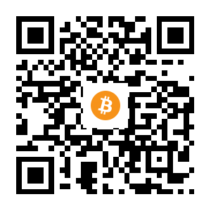 bitcoin:1NoFGxakvTNDtEdaN6u6FYqdmiCP3rmia7 black Bitcoin QR code