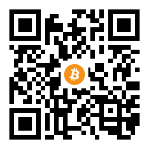 bitcoin:1NoK3wgjyWhxtuQuqxBVtT5DcvffU3MmrD black Bitcoin QR code