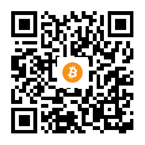 bitcoin:1NoZpoMXukm32XhdR2q9WCk2A6JxJfLZf6 black Bitcoin QR code
