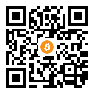bitcoin:1NojHntMf2Ehqy6pDPKfbRjm1TB46AwGSM black Bitcoin QR code
