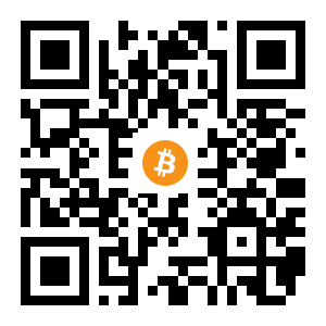 bitcoin:1NqhgUmnkBJQAJEaXmzDScK6eSWQnfHftW black Bitcoin QR code