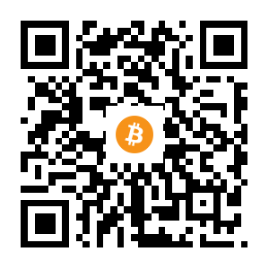 bitcoin:1Nqr7dTe7nVpZ78cSMq7YC9fYGgzBvPZga black Bitcoin QR code
