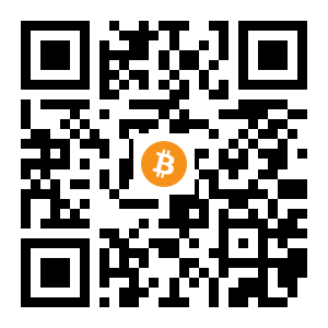 bitcoin:1NrDhjqpQde4x7yx9T55v4iV1Stdosde5S black Bitcoin QR code