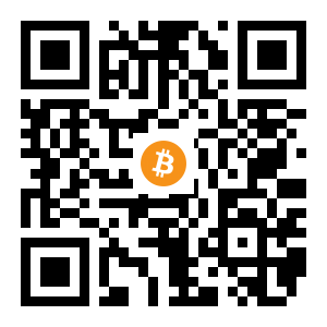 bitcoin:1NuCgxm2FzxVSgngxDtM4DDL3NDdFHVEXj black Bitcoin QR code