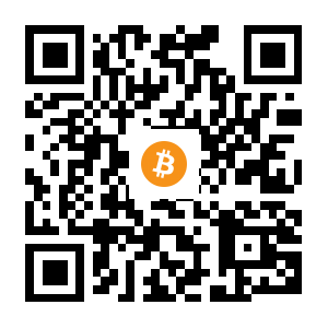 bitcoin:1NuCuc8Po1AVLcEFogvGh1ocZpZkwFUe6h black Bitcoin QR code