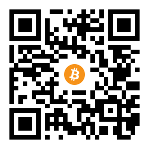 bitcoin:1NuMchbnQcTGecpbHpusaEUx3ETtik2vbP black Bitcoin QR code