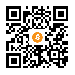 bitcoin:1NwJzGp5f3RqK66fG2X5iiDQjwfwyf6jgn black Bitcoin QR code