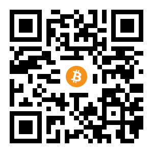 bitcoin:1NxYXmkPwGEM6eH28XUkhngkYR3X3Dw3gS black Bitcoin QR code