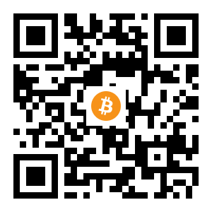 bitcoin:1NxkxveJD2Xpjzy52TUXenR7tFeU1JkQW black Bitcoin QR code