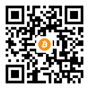 bitcoin:1NzSerDA529vB9F37PbKkikBP86dbay9u4 black Bitcoin QR code