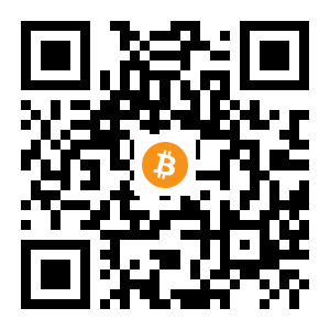 bitcoin:1NzvfvFnfP8nY2jkPyMPGomDtua4A4fYrP black Bitcoin QR code