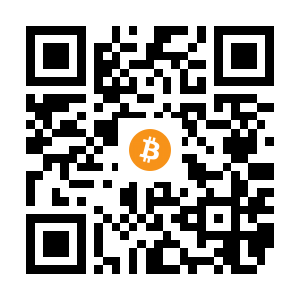 bitcoin:1P1L6QdsrQzKfcM8BDtbXpX7Lvn1AXbzyS black Bitcoin QR code