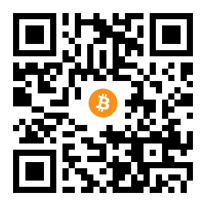bitcoin:1P2u4FBrp7s5Ewettohv3TPnZQDWkJjaP9 black Bitcoin QR code