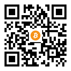 bitcoin:1P3Q1yAnjDxgpjHHADBJF7QJiHn9neh4kg black Bitcoin QR code