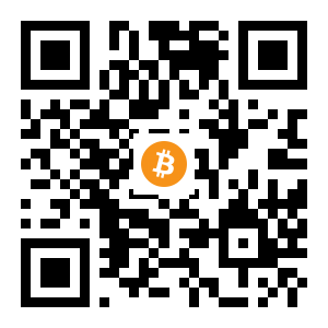 bitcoin:1P3aqS8dH3W3fW1vNjyVYvTpsbEpqFWBLv black Bitcoin QR code