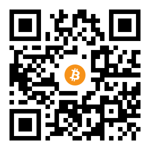 bitcoin:1P48dejfoEUwPJVay7bvcoYC2S6H5tVCrx black Bitcoin QR code