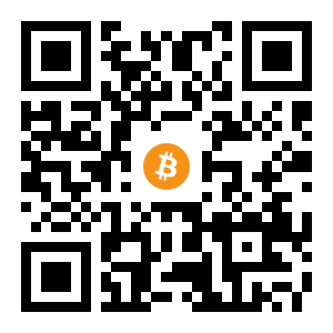 bitcoin:1P6h5LBsTRaLjruJ6V6y6GuunVUs42VSVP black Bitcoin QR code
