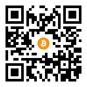 bitcoin:1P6sRWNjV7FZ5ZpnJ3XhyXSPaYiJ8oxd19 black Bitcoin QR code