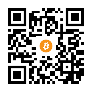 bitcoin:1P6veP3z2ksotA9zeXYFyfzLLBXSMeQbjm black Bitcoin QR code