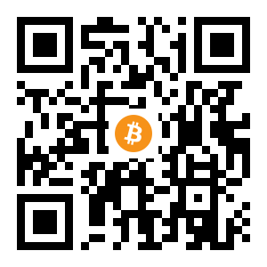 bitcoin:1P83bX8sDdyuTZimUYwmRWJUgUsJE1yWzY black Bitcoin QR code