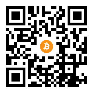 bitcoin:1P85cbtWx2KM8nTjfmf6fAD8uThT5rdRu3 black Bitcoin QR code