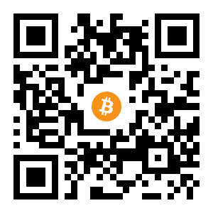 bitcoin:1P8MdF8ua64oHzPhF4oxP9CtfmK3gX3Qos black Bitcoin QR code