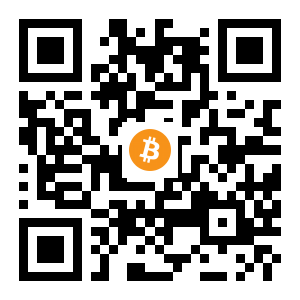 bitcoin:1P8gvKmDrNcnZMst6miPzvtAvZwwZCEMmV black Bitcoin QR code