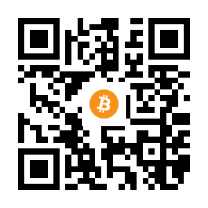 bitcoin:1PB16rd3T4dVnnuDGH7nHjACS45qV7qomE black Bitcoin QR code
