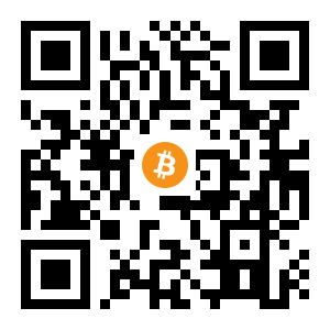 bitcoin:1PBGKePGoVTGfLq2TGBWkJv3iNWSVobmpG black Bitcoin QR code