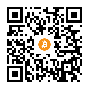 bitcoin:1PCtE12ZvjRc6YEmpMMMkw2cGU7ddGVyuv black Bitcoin QR code