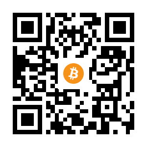 bitcoin:1PEB3c6CWq1SqFMwzgRRWvkE3xEnLAXSvP black Bitcoin QR code