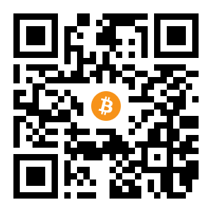 bitcoin:1PG3XLzCQH4taVkE2G9n24fTXHBASyjDNZ black Bitcoin QR code