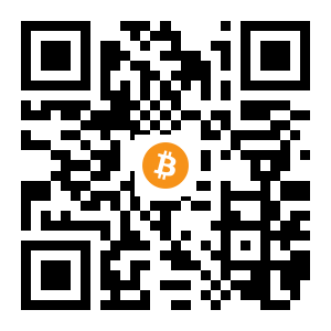 bitcoin:1PGfSpTDc8A2bHuuoTkYXvEYngLmMSuD4P black Bitcoin QR code