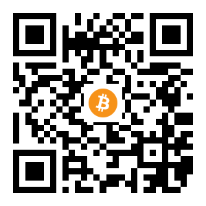 bitcoin:1PHRdEAPSqVZFRgLLWDgYPwFfMg2yFkgJi black Bitcoin QR code
