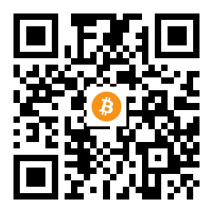 bitcoin:1PJfjBeYv6c14iPYYfQohAk9dZ2mubNvqP black Bitcoin QR code