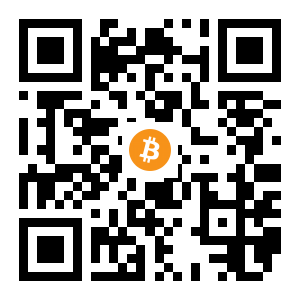 bitcoin:1PKSsYQ2RnJtCkTgJH55ikY4mgkXEFLQzR black Bitcoin QR code