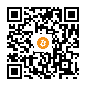 bitcoin:1PLCcro7eN2NgkpPT5KeTSAxptY99kh3ZY black Bitcoin QR code