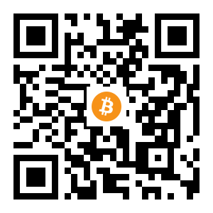 bitcoin:1PLDeti6fJUYCMByyBAD7oEySgvKf7fQvV black Bitcoin QR code